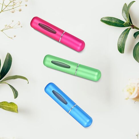 Acooruiteng Refillable Mini Perfume Atomizer Bottle Atomizer Portable Travel Perfume Scent Pump Case Empty Sprayer Bottles Container 5ml Spray Bottle for Traveling and Outgoing(3 pcs) in Kuwait