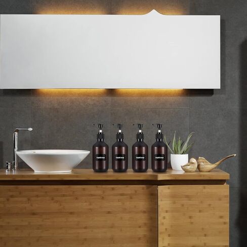 3 قطع من موزعات زجاجات مضخة 10 اونصة/300 مل، زجاجات فارغة قابلة لاعادة الملء مع حاويات توزيع مضخة، بلاستيكية قابلة لاعادة الاستخدام للشامبو والبلسم واللوشن وغسول الجسم والصابون السائل in Kuwait