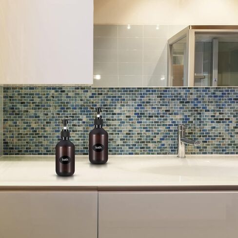 3 قطع من موزعات زجاجات مضخة 10 اونصة/300 مل، زجاجات فارغة قابلة لاعادة الملء مع حاويات توزيع مضخة، بلاستيكية قابلة لاعادة الاستخدام للشامبو والبلسم واللوشن وغسول الجسم والصابون السائل in Kuwait