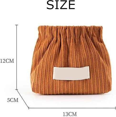 YOECO 3PCS Corduroy Elastic Hair Tie Organizer,Corduroy Elastic Storage Bag, Portable Travel Corduroy Elastic Storage Bag, Corduroy Popper Organizer, Corduroy Lipstick Bag, Hair Accessories Organizer in Kuwait