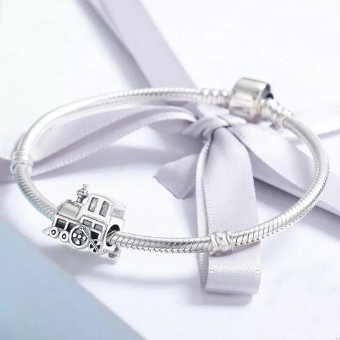 سحر القطار 925 من الفضة الاسترليني خرز خيط سحر السفر مناسب للأساور الساحرة للنساء in Kuwait