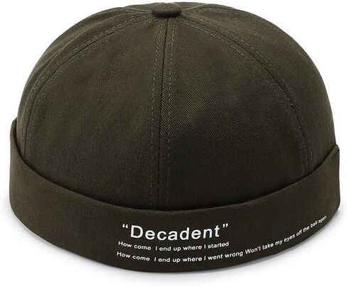 Men's Cotton Skullcap Sailor Brimless Retro Rolled Cuff Docker Hats Beanies Street Casual Beanie Caps in Saudi Arabia