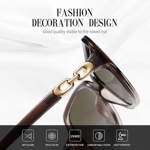 Tnnaiko Polarized Oversized Sunglasses Womens Trendy Classic Driving Sun Glasses Ladies Sunglasses, with UV400 Protective in Saudi Arabia