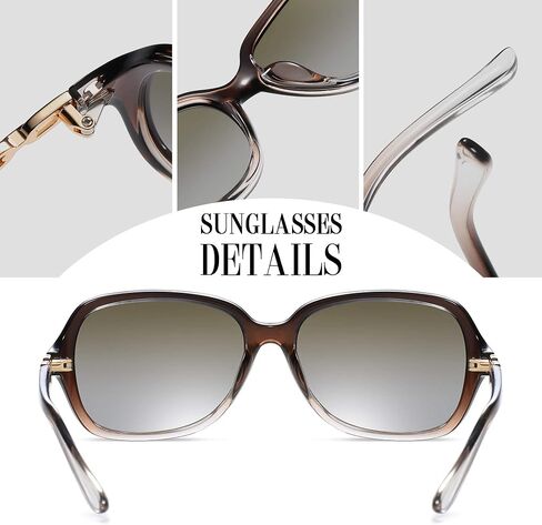 Tnnaiko Polarized Oversized Sunglasses Womens Trendy Classic Driving Sun Glasses Ladies Sunglasses, with UV400 Protective in Saudi Arabia