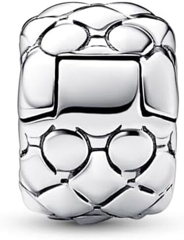 Pandora Studded Clip Charm in Sterling Silver, With Gift Box in Saudi Arabia