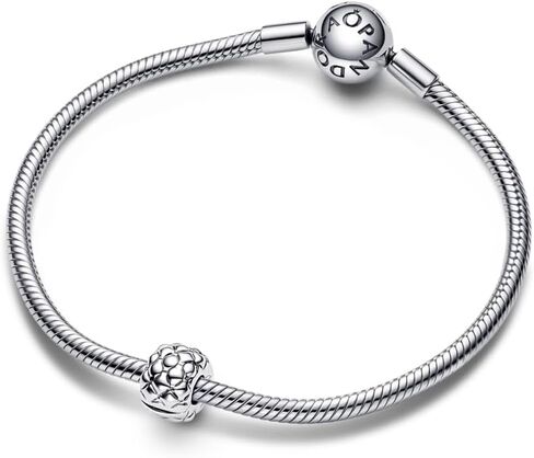 Pandora Studded Clip Charm in Sterling Silver, With Gift Box in Saudi Arabia