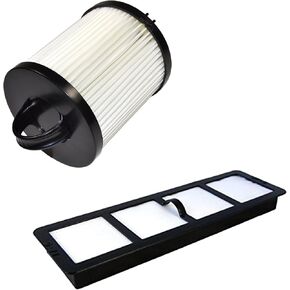 HQRP Dust Cup HEPA Filter and Exhaust Filter compatible with Eureka AirSpeed PRO ALL FLOORS Rewind Pet AS1061A, AS1060 Upright Vacuum series