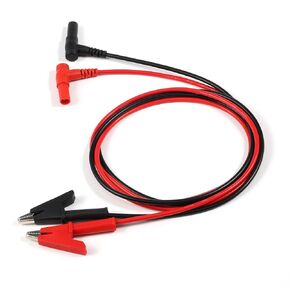Multimeter Alligator Clips Leads, L Type Banana Male Plug to Alligator Clip Pure Copper Test Cable Multimeter Testing Probe for Electrical Testing 3 Feet