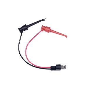 BNC Test Leads, BNC(Male) to Mini Grabber Test Clip, Test Lead Breakout Cable for Multimeter, 5A Current Rating, 1 Pack