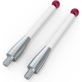 2Pcs CMM Touch Probe Stylus For Renishaw A-5000-3709 Test Probes Leads 50mm Ball Ceramic Stem - 6mm Ball