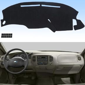 Dashboard Cover Flannel Dash Mat Custom Compatible with 1997-2003 Ford F150 /1997-2002 Ford Expedition, Anti-Glare, Anti-Reflection, No Peculiar Smell - Without Light Sensor
