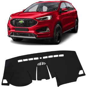 FIILINES Dash Cover Compatible with Ford Edge 2015-2023 Dashboard Cover Edge Accessories Dashboard Mat Sunshade Nonslip Mesh Protector No Glare