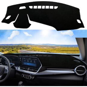 Custom Dash Cover Fit for Subaru Crosstrek 2024 2025 Non-Slip Interior Decoration Sunshade Glare UV Rays Protector Dashboard Mat Carpet Accessories-Black Edge