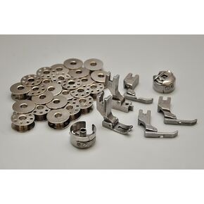 Juki DDL-8700 Essentials Kit Bobbins, Presser Feet, and Bobbin Cases for Juki, Singer, Consew