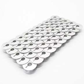 ckpsms Brand - 50PCS #40264AS/55623AS Aluminum BOBBINS with Winder Slot Compatible with/Replacement for Industrial Single Needle JUKI Brand Brother Brand (50)