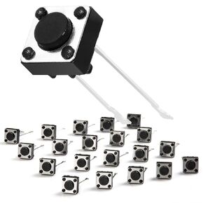 Chanzon Tactile Tact Push Button Switch 6x6 x5mm Micro Momentary Tact Switch 4 pin 150pcs SPST Pushbutton Switches Dip Touch Switch for Breadboard Arduino PCB Electronic Circuit Board