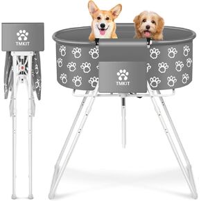 Dog Bathtub for Dogs, Elevated Professional Dog Bath Tub for Pet Bathing Shower and Grooming, Portable Foldable with Safety Lock Pets Washing Station for Small, Medium, Large Pet Dog Cats in Saudi Arabia