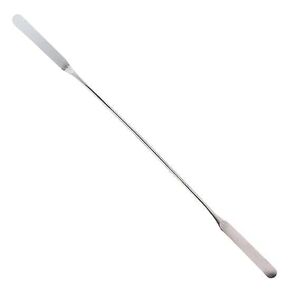 Nickel/SS Lab Spatulas with 1.63" Flat Rounded Ends; 3/Pk