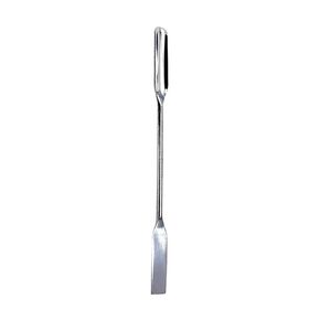 Laboratory Miniature Dual Head Spatula Stainless Steel Dual Head Miniature Laboratory Spoon 7 Inch Semicircular Flat Head Spatula Sampler for Handling Chemical Sample and Solution