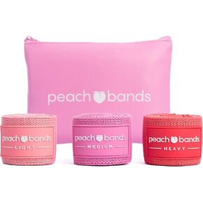 Peach Bands Hip Band Set - Fabric Resistance Bands - Exercise Bands for Leg and Butt Workouts