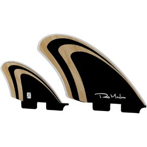 Machado Seaside Quad Fin Set - Single Tab (Fits Futures Fin Box) | Bamboo/Black