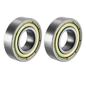 uxcell 608ZZ Deep Groove Ball Bearing Double Shield 8mm x 22mm x 7mm High Carbon Steel Z1 Bearings 2pcs
