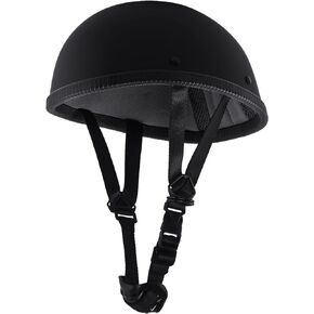 Motorcycle DOT Half Helmet Quick Release Strap Open Face Retro Helmet for Cruiser Scooter Chopper