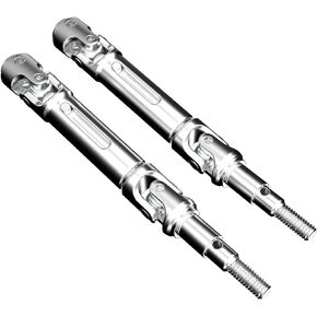 HYPER GO 14410B 1/14 Scale RC Car Upgrade Accessories Front Rear Metal Drive Shaft CVD, Spare Parts RC Vehicle Rotor Shafts for H14BM (2 Pcs)
