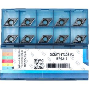CNC Carbide Inserts DCMT070204/ DCMT21.51 for Metal Cutting Steel, DCMT Metal Lathe Tool for Steel, 10 Pcs in Saudi Arabia