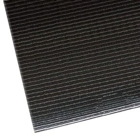 NoTrax 406 Razorback™ Ribbed Anti-Fatigue Mat, 3' X 12' Black/Yellow
