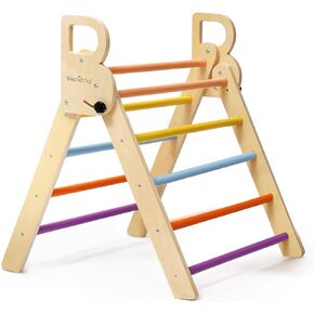 Foldable Triangle Ladder Climbing Toy for Toddlers 1-3, Montessori Toy Indoor Playground Climbing Gym for Toddlers Kids Triangle Climbing Toys Learning Toys for Pre-Kids in Kuwait