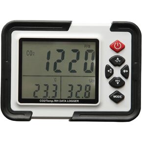 Carbon Dioxide Data Logger CO2 Detector Monitor Indoor CO2 Air Quality Meter Temperature Relative Humidity Data Logger AMF-102