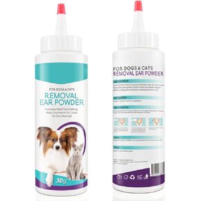 Dog Ear Cleaner, Ear Cleaning Powder for Dogs & Cats Ear Infection, Pet Ear Powder Supports Dog Ear Infection Relief, Soothes Itchy Ears & Relieve Scratching, Dog Ear Care Cleaning Powder - 30g