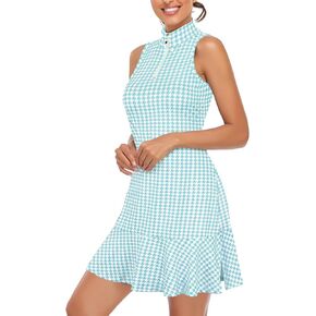 Cucuchy Womens Golf Tennis Dress Sleeveless Athletic Sports Workout Dresses