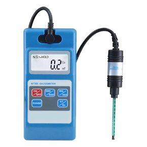 Gaussmeter Tesla Meter Surface Magnetic Field Tester with N/S Function + Metal Probe