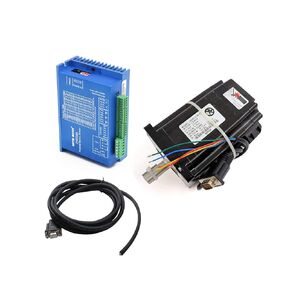 CNCTOPBAOS 4Nm Nema34 4.5N.m Closed Loop Servo Stepper Motor 4.5Nm 82mm 6A+2 Phase Hybrid 2HSS86 Servo Driver+3M Encoder Extension Wire CNC Controller Kit for CNC Router Engraving Milling Machine