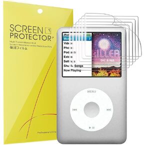 Compatible for iPod Classic 7th Generation Screen Protector, [6 Pack] Full Coverage TPU Clear Film Compatible for iPod Classic 7th Generation Music Player (6 PACK)
