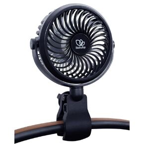 liuliuby Stroller Fan Clip On for Baby | Baby Fan for Stroller and Car Seat | Baby Stroller Fan Rechargeable | USB Rechargeable Battery Operated Portable Fan for Stroller | Stroller Accessories
