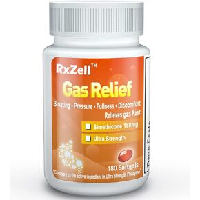 Gas Relief, Maximum Strength Simethicone 250mg, 120 Softgels - Anti Flatulence Relieves Gas Fast, Bloating Aid, Stomach Discomfort, Fullness and Pressure Relief Pills in Kuwait