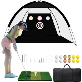 Golf Net，Golf Nets for Backyard Driving，Golf Net for Garage，Golf Net One Key Pull Expansion，Golf Net Target Attachment，Golf Net Indoor/Outdoor，Golf Net Frame/Target/Enclosure/Mat