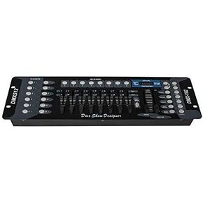 SHEHDS 192 DMX DJ Controller LCD Display DMX Controller DJ Equipment Stage Light Controller for Dj Lights, Par Lights, Moving Head Lights, Pubs, Night Clubs, Disco