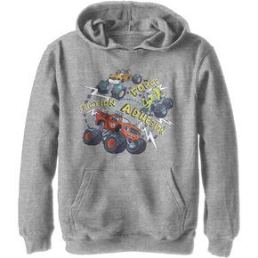 Nickelodeon Kids' Blaze and The Monster Machines Three Vehicles Youth Pullover Hoodie