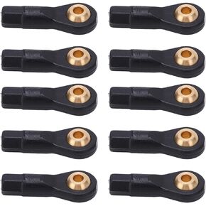 VBESTLIFE M2 Ball Head Holder Tie Rod Ends, 10Pcs Plastic Rc Car M2 Tie Rod End Ball Joint Rc Car Tie Rod Ball Head Ball Joint Link Car Model Accessory