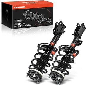 A-Premium Front Pair (2) Complete Strut and Coil Spring Assembly Compatible with Dodge Journey 2009-2019, Driver and Passenger Side