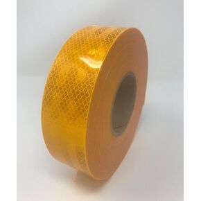 Safe Way Traction 2" x 150' Roll 3M Diamond Grade Conspicuity School Bus Yellow Reflective Safety Tape 983-71ES