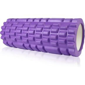 Foam Roller High Density Exercise Roller for Deep Tissue Muscle Massage, Patented Muscle Massage and Myofascial Trigger Point Release, Muscle Roller for Fitness, Yoga and Pilates - Orange in Kuwait