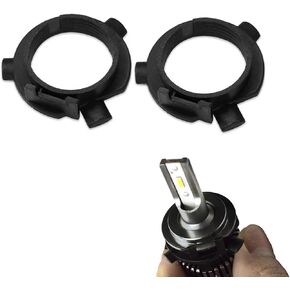 2PCS Car LED Headlight Base, H7 LED Headlight Adapter Base, Automotive Headlight Bulb Retainers for Hyundai Sonata, Tucson, SantaFe and Kia K3, K4, K5, Sorento, Grand SantaFe, Sportage