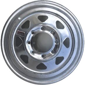 eCustomRim 2-Pack Trailer Wheel Galvanized Rims 16 x 6 Spoke 8 Lug On 6.5 in.