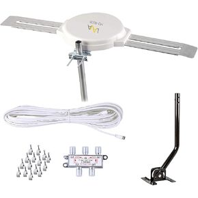 Lava Omnipro HD-8008 Omni-Directional HDTV Antenna 360 Degree - Attic or Roof Mount TV Antenna for Clear Reception, 4K 1080P (HD-8008_FBA) in Kuwait