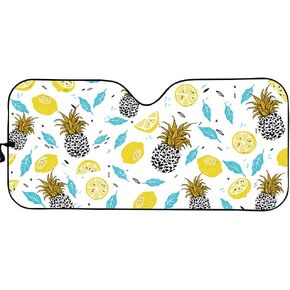 CLOHOMIN 3D Colorful Floral Decorative Car Windshield Sunshade for Women, Keeps Out UV Rays, Protects Vehicle Interior